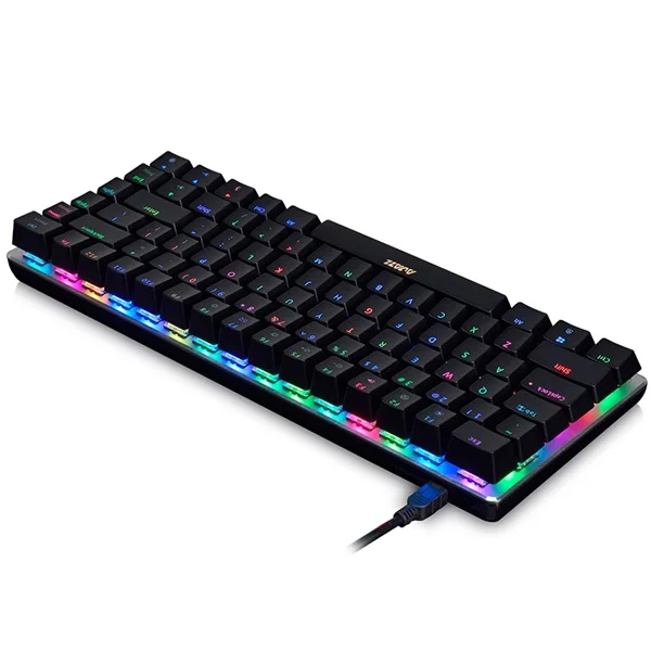Ajazz AK33 RGB/Трехцветная/игровая механическая клавиатура с одной подсветкой 82