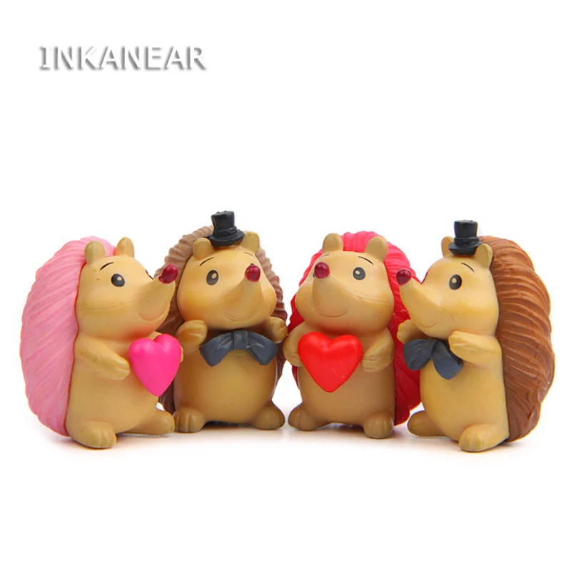 

INKANEAR Mini Hedgehog Models Fairy Garden Miniatures Decor Terrarium Action Figures Figurine DIY Micro Landscape Car Ornament