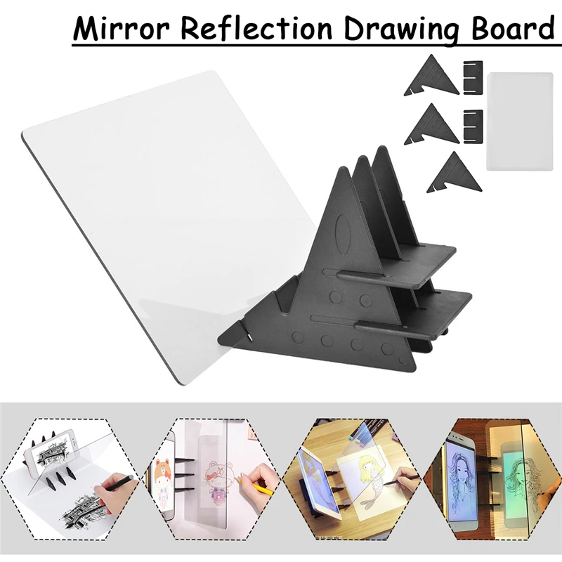 

LEORY Stencil Board Light Box Tracing Drawing Board Sketch Mirror Reflection Phone Dimming IP65 Waterproof Drawing Board