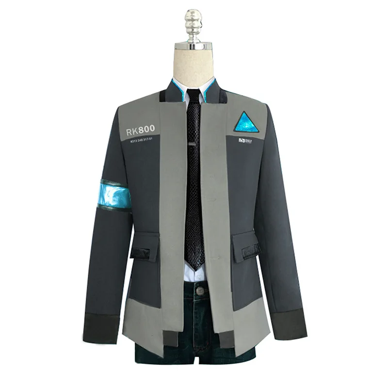 Game Detroit: Geworden Menselijk Connor RK800 Agent Pak Mannen Uniform Jas Halloween Cosplay Kostuum Jas Outfit