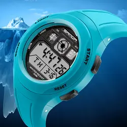 Модные брендовые спортивные часы SANDA для женщин светодиодный цифровой плавание часы для женщин Multi наручные часы Будильник Секундомер дамы