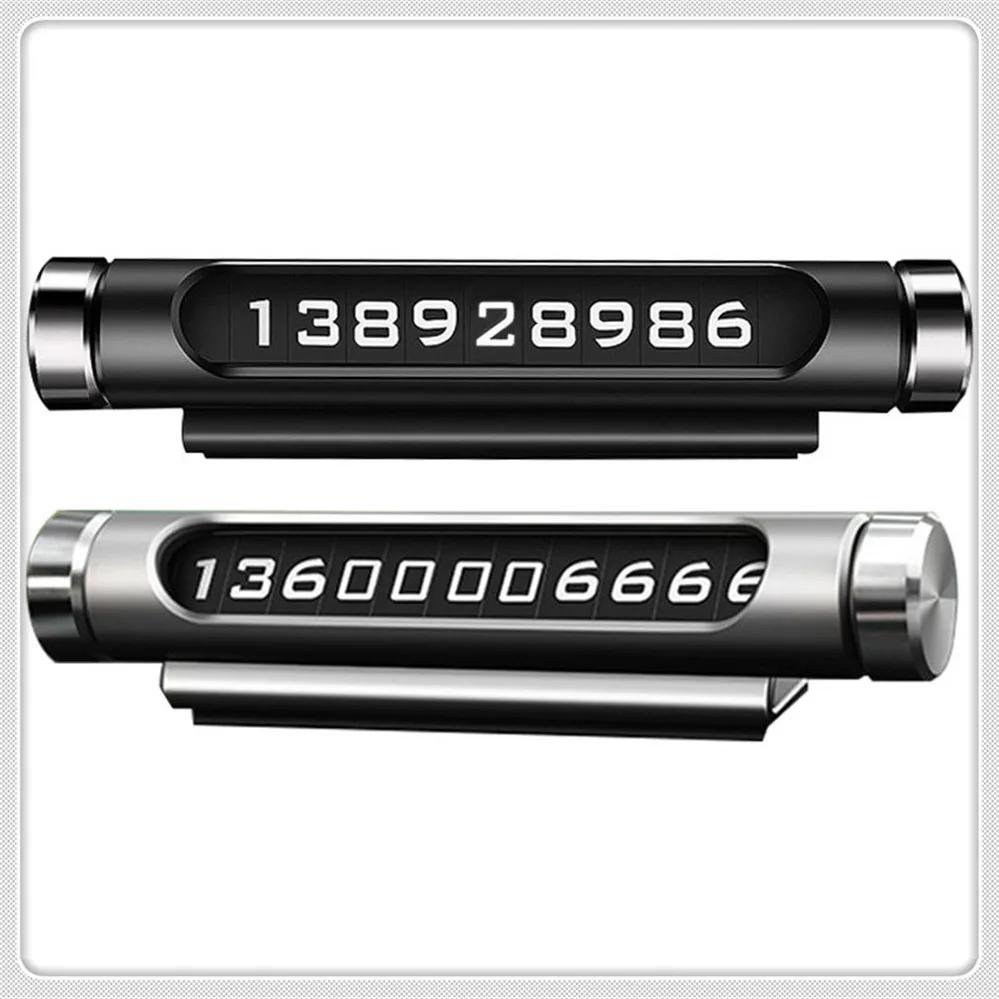 

Car Temporary Parking Card Rotatable Telephone Number Plate for Chevrolet Trailblazer Onix Tru Orlando Code Captiva Aveo Sail