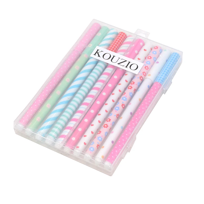 10 шт./партия Gel Pen Flower Papelaria School Lapices милые ручки Caneta Stylo Penne Colorate Canetas Colorida Lapiz Ink |