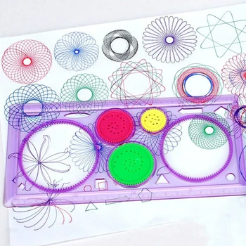 

1 Pcs Spirograph Geometric Ruler Learning Drawing Tool Stationery For Student Drawing Set Creative Gift