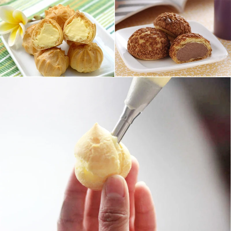 

Environmental Friendly Stainless Steel Icing Piping Nozzles Tips Fondant Cake Decorating Sugar Craft Dessert Pastry Tool