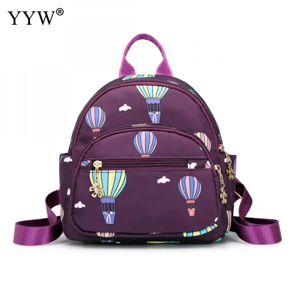 

Women Backpacks Fashion Mini Small Shoulder Bags Teenager Girls School Oxford Backpacks Solid Printed Casual Ladies Bag