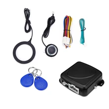 Frete Grátis ABS GY902C Carro Sistema Anti-roubo Do Motor Push Start Botão de Ignição De Partida Sem Chave de Bloqueio RFID Imobilizador Entrada HOT
