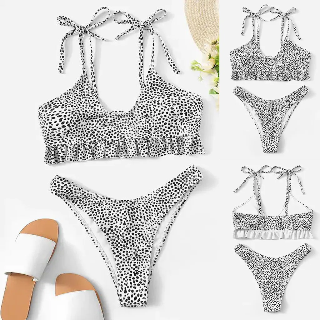 

swimming suit for women two piece Print Sexy Split Swimsuit Bikini Swimsuit Beachwear stroj kapielowy damski#P3