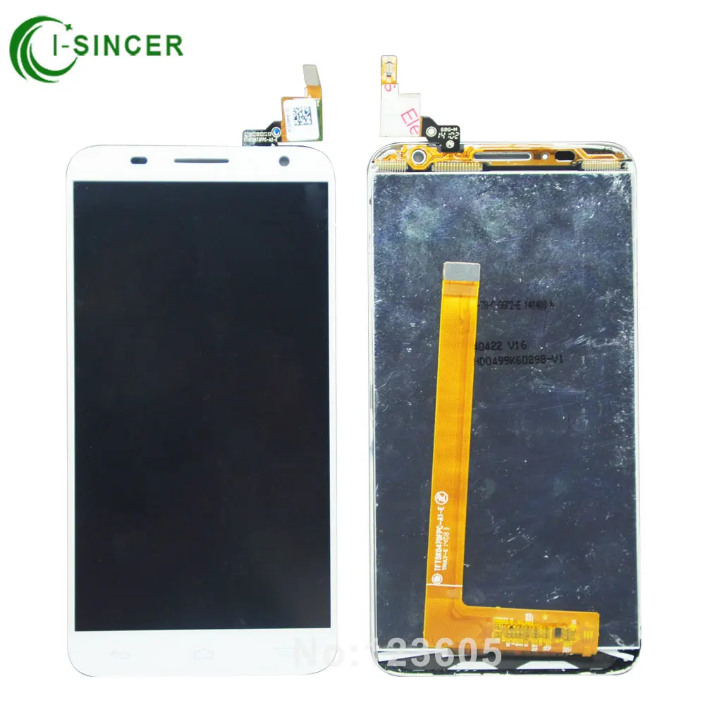 

1/pcs Tested White Color LCD Display Screen Touch Digitizer Assembly For Alcatel One Touch Idol 2S OT6050 6050 Free Shipping