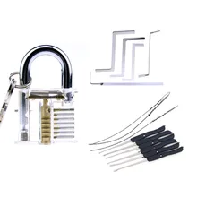 Слесарные инструменты 3 в 1 Набор прозрачный замок 5 шт. гаечные ключи инструменты, 10 шт. слесарные сломанные инструменты для извлечения ключей