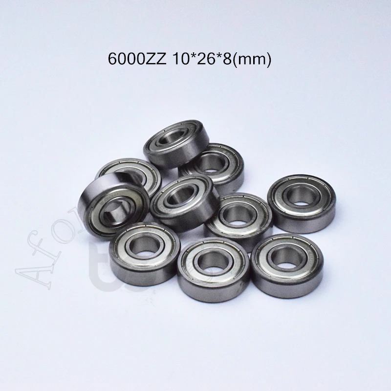 

6000ZZ 10*26*8(mm) 1Piece free shipping bearing ABEC-5 6000 6000z 6000ZZ chrome steel deep groove bearing