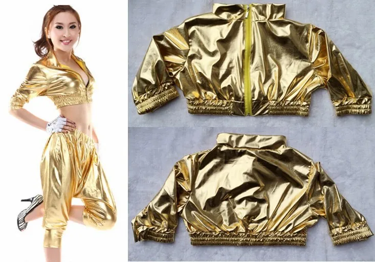 Новые весенние модные глянцевые хип хоп джазовые костюмы ультра короткие