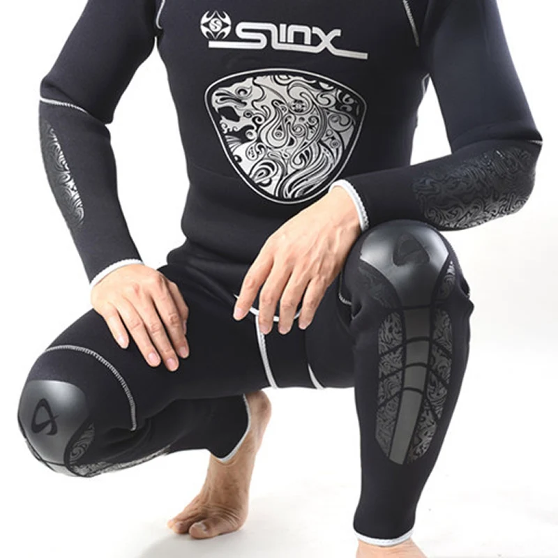 SLINX 5 мм с длинным рукавом из двух частей гидрокостюм(куртки брюки продаются отдельно) зимний теплый костюм для дайвинга всего тела Surf Divingde с капюшоном