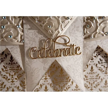 

Celebrate Word Metal Cutting Dies For DIY Scrapbooking Embossing Wedding Paper Cards Making Decorative Crafts Supplies New 2018
