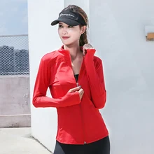 Женский топ для йоги, спортивное пальто, куртка с длинными рукавами, быстросохнущая дышащая сетка, сшитая Спортивная одежда для фитнеса, одежда для бега