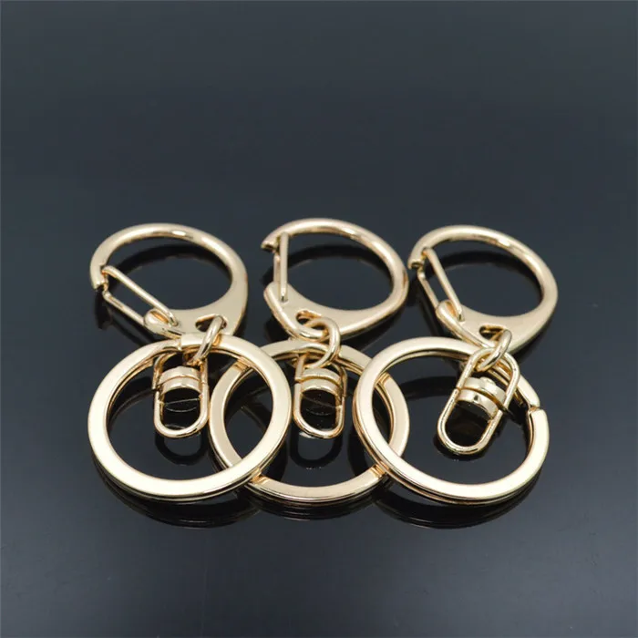 DIY комплектующие аксессуары для изготовления ювелирных изделий, модный большой золотой серебряный черный брелок для ключей, высокое качество, брелок для ключей, автомобильный брелок