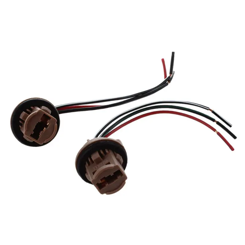 2 Pcs T20 7443 LED Bulb Brake Signal Light Socket gray | Автомобили и мотоциклы