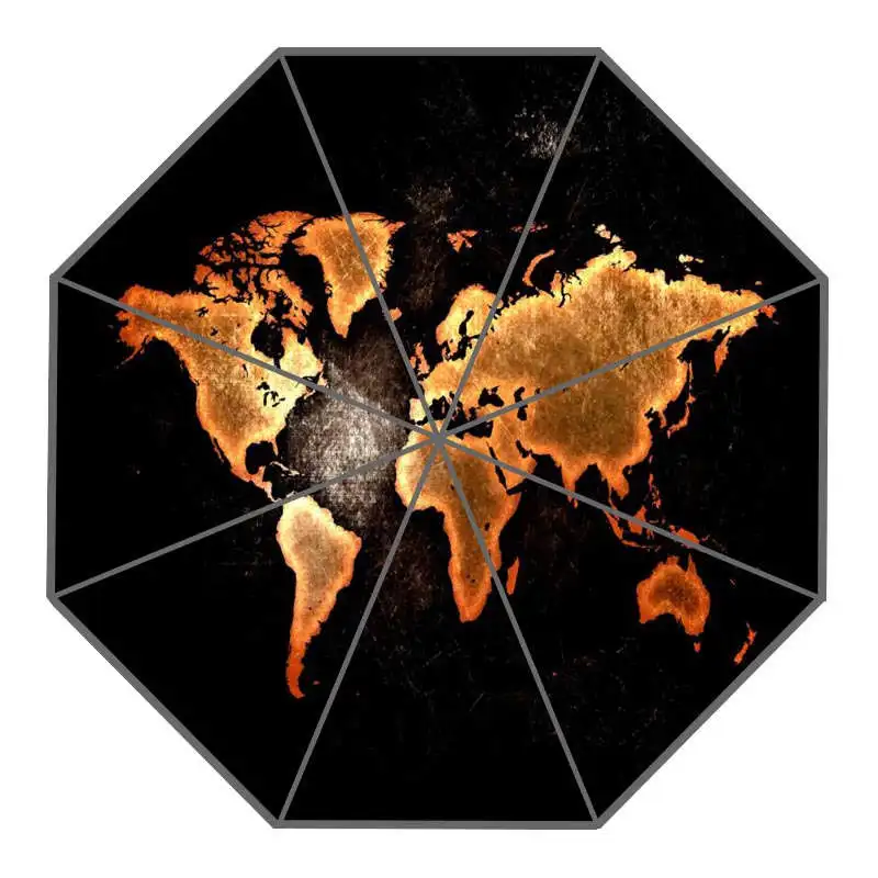 

Nice World Map Custom Sunny and Rainy Umbrella Design Portable Fashion Stylish Useful Umbrellas Good Gift