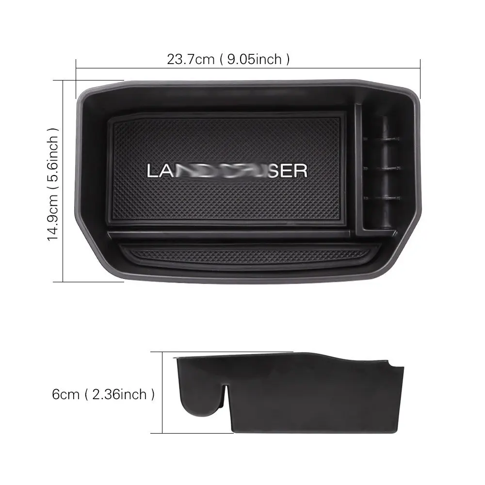 Armrest Center Console Tray Glove Box Secondary Storage For Toyota Land Cruis