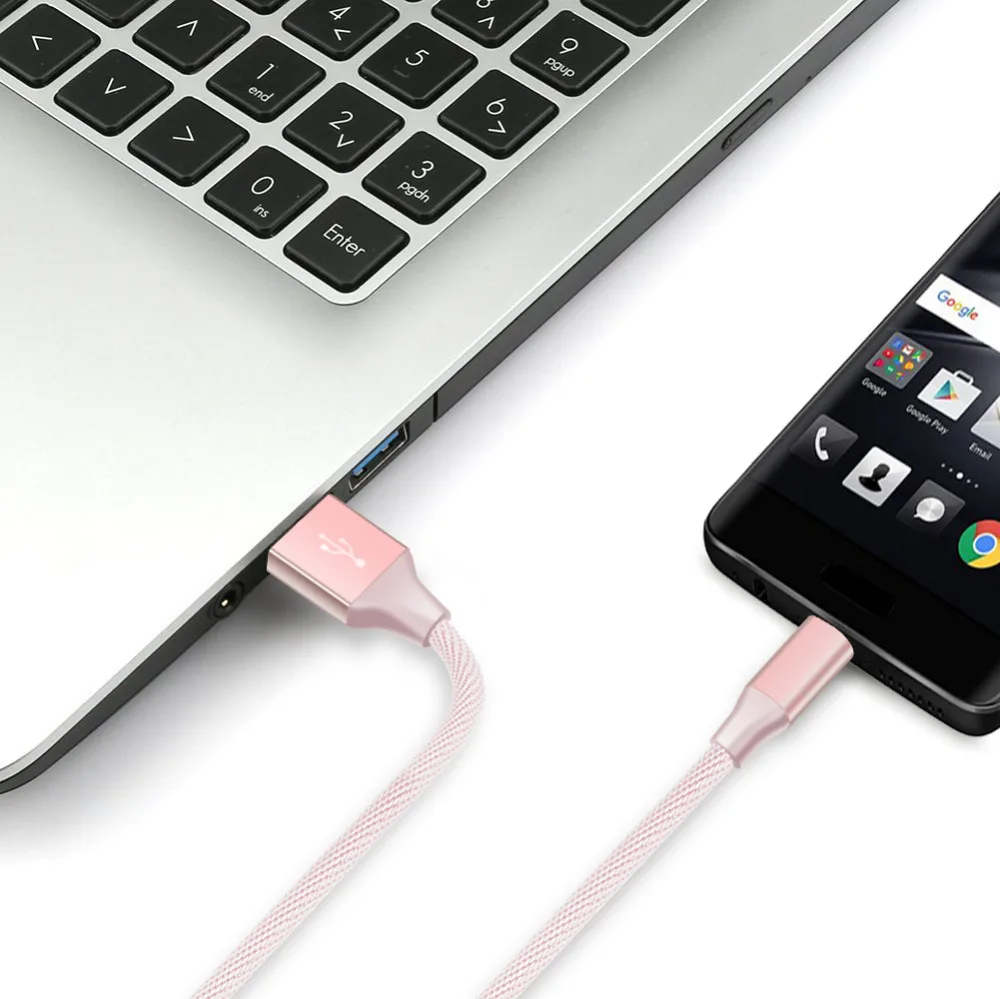Позолоченный Micro USB кабель, Suntaiho нейлон Быстрая зарядка Android USB зарядное устройство Дата кабель 1 м/2 м/3 м для samsung/Xiaomi/LG/htc