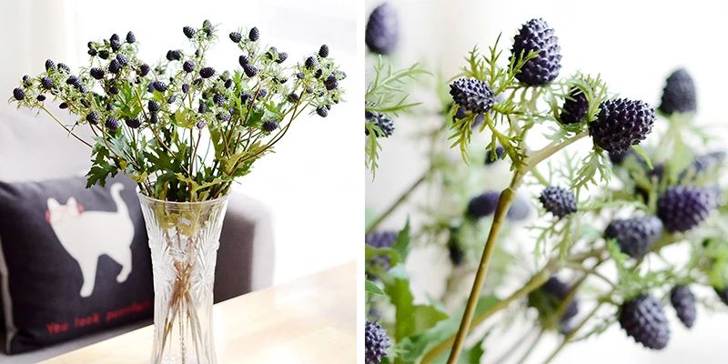 JAROWN Nordic Style Simulation Bouquet Green Leaves DIY Floral Wedding Decoration Home Living Room Green Plant Potted Decoration (2)