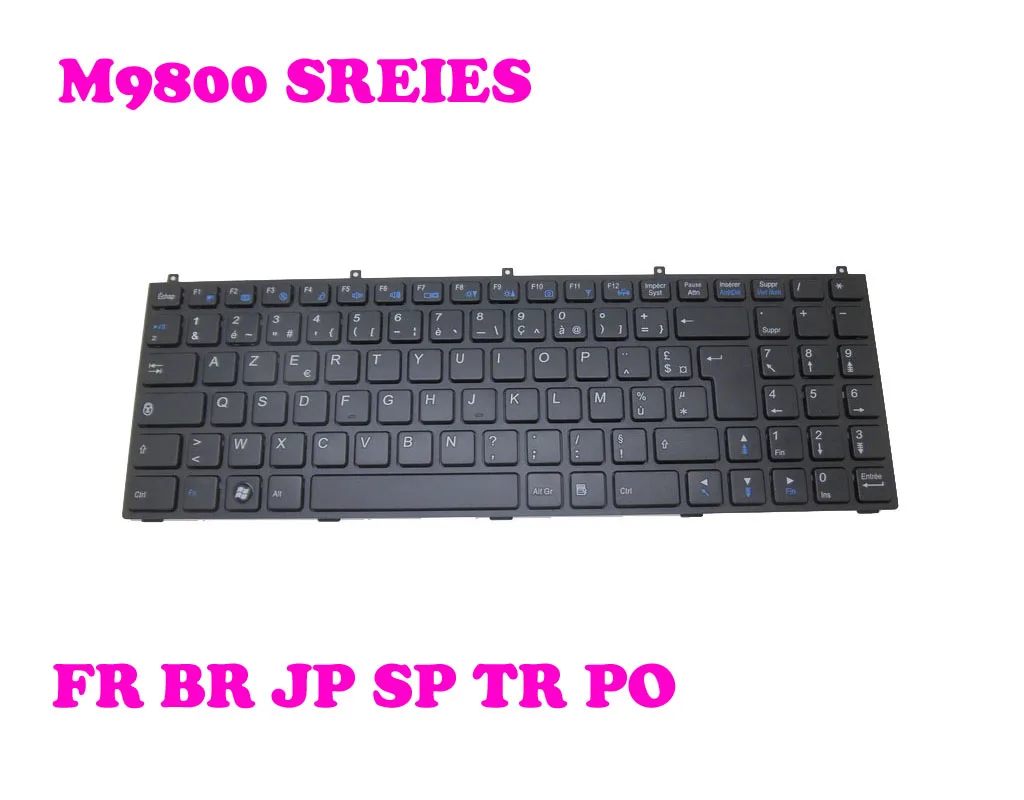 Laptop Keyboard for CLEVO WA50SFQ MP-13M16I0-430 6-80-WA500-100-1 Italy IT Black Frame