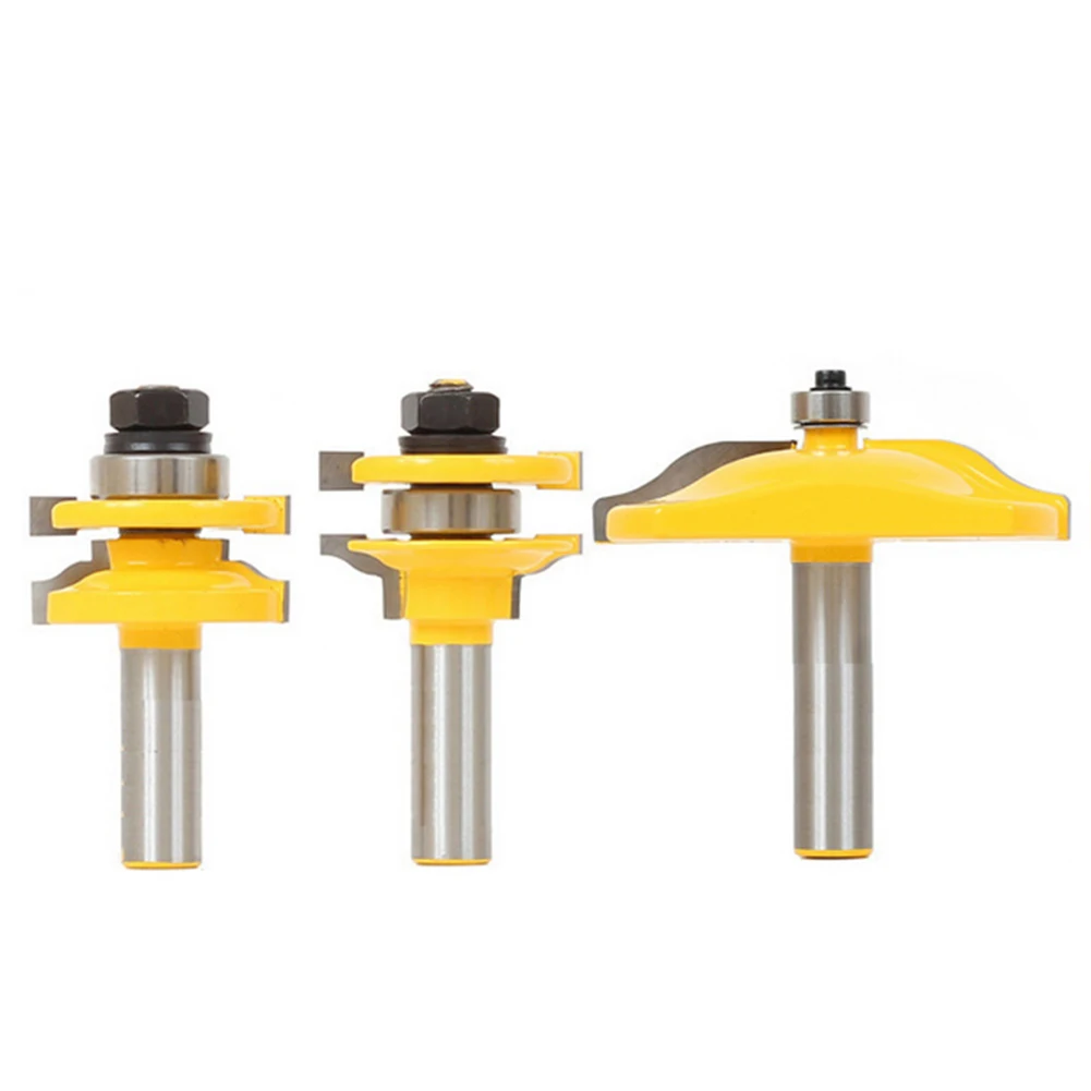 3 teilesatz hohe qualität bit erhöhten panel schranktür router bit set 12