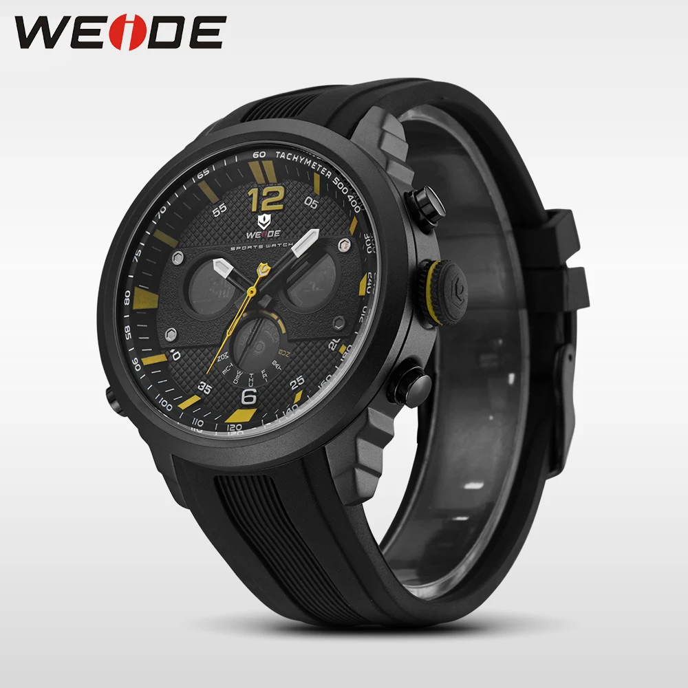 WEIDE мужские часы спортивные цифровые люксовый бренд кварцевые водонепроницаемые