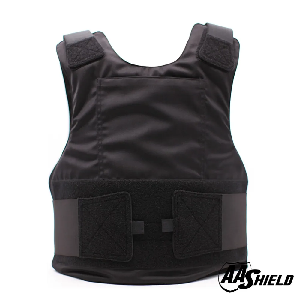 

AA Shield Ballistic Suit Body Armour Vest Comfortable Bullet Proof Aramid Core Insert Safety Black Level NIJ IIIA &HG2 M/L