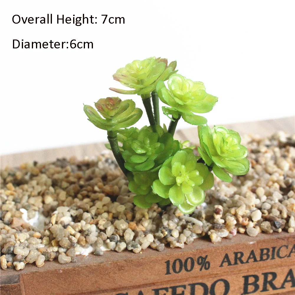 39Styles Green Artificial Succulents Plants for Home Garden Decoration Wedding Plants Wall Flower Arrangement Bonsai Fake Plants - Цвет: 11Tou XiaoXianRenKe