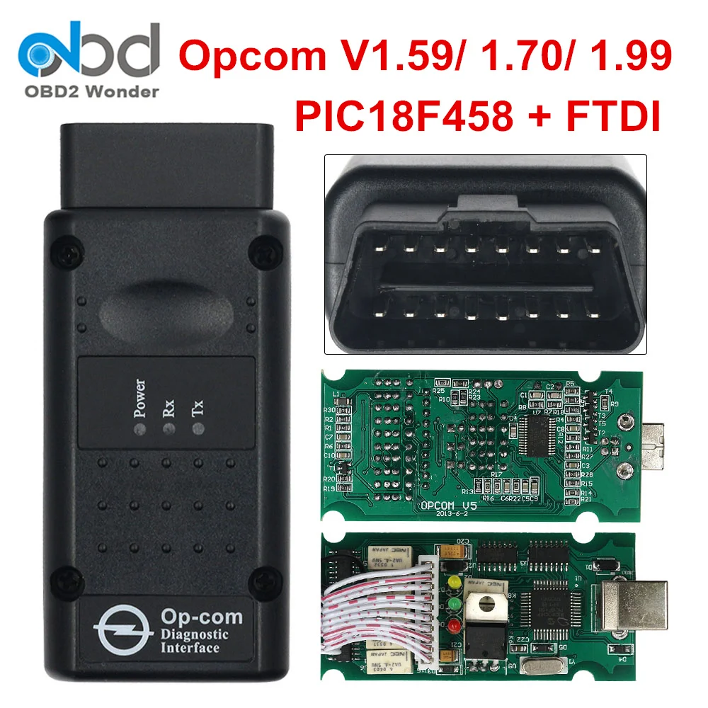 2018 OP COM OP COM V1.99 V1.59 V1.70 OBD2 Diagnostic Scanner For Opel ...