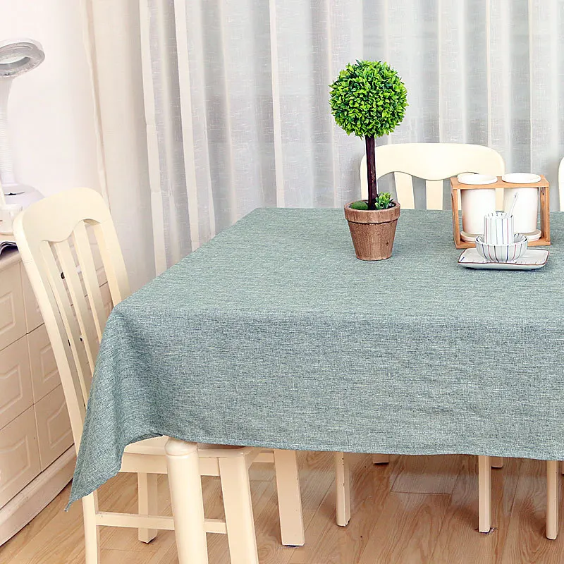 

Table Clothes Cloth Fabric Cotton Linen Pure Color Living Room Table Rectangular Table Cloth Table-cloth Tablecloths Tablecloth
