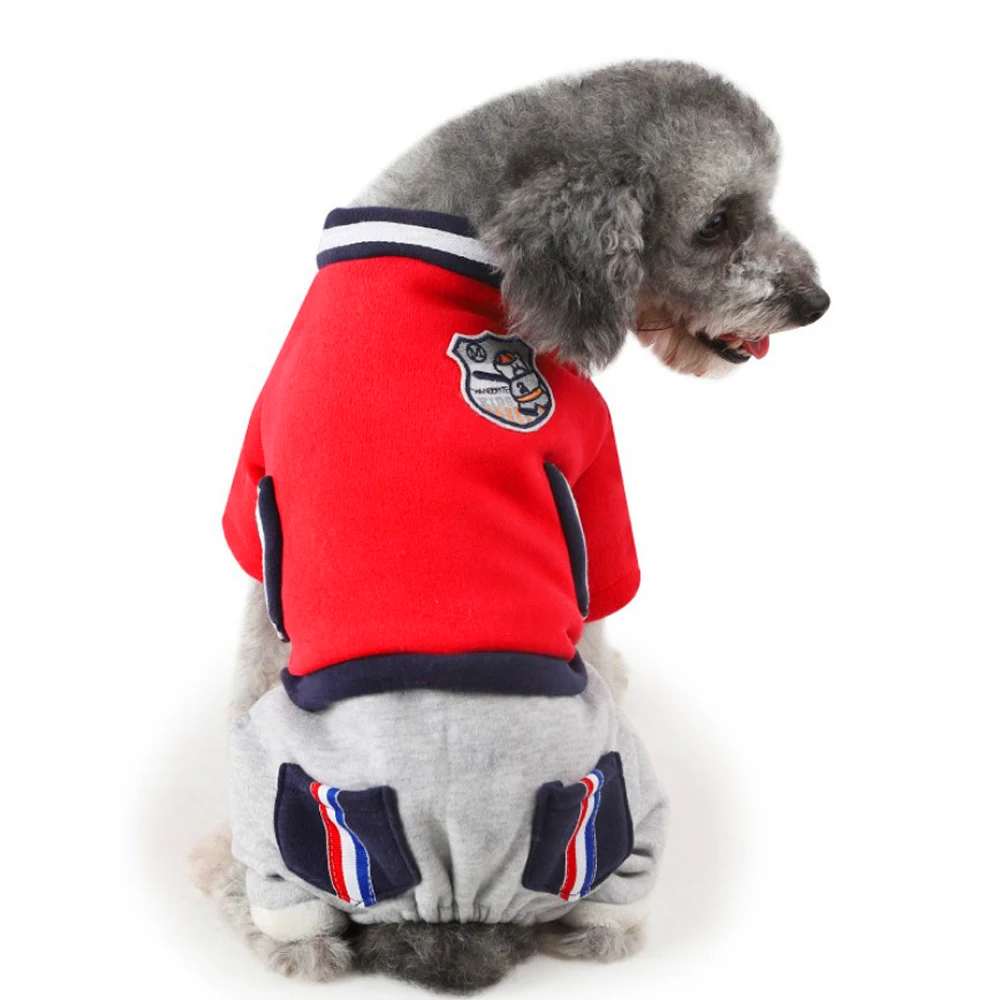 Теплая одежда для собак для маленьких собак собаки чихуахуа Йорки одежда для французских бульдогов зимние пальто тренировочный костюм для собак жакет для щенков наряд Ropa Перро - Цвет: Красный
