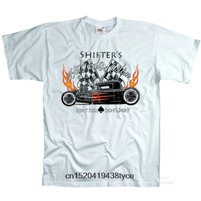 Для мужчин футболка 1062 Hot Rod Rat Camiseta Racing Garage Tienda де-ла-velocidad Kustom v8 wo | Мужская одежда