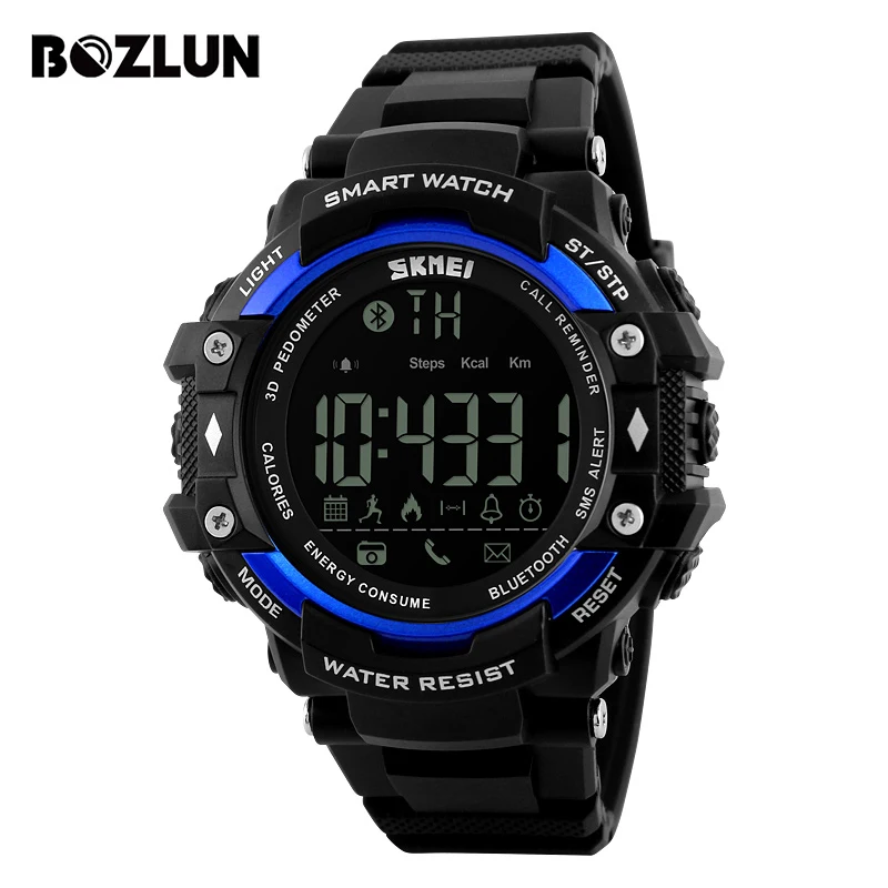 BOZLUN Для мужчин SmartWatch Открытый спортивные часы Relogio Inteligente Bluetooth 4 0