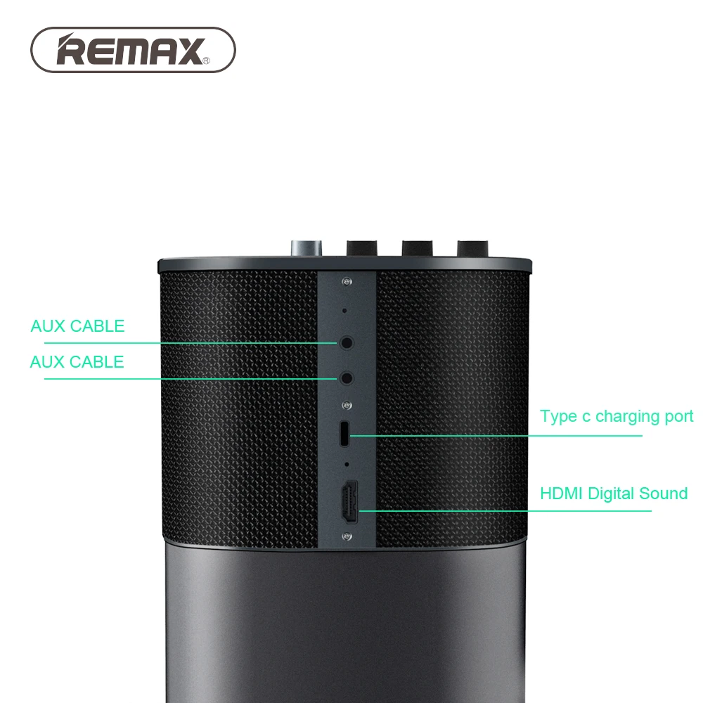 Remax TWS True беспроводной стерео HiFi Bluetooth динамик вручную Регулировка функции