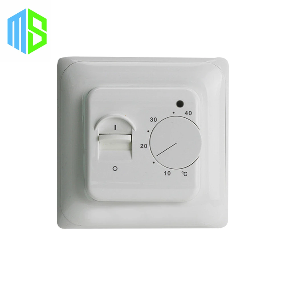 

220V 16A Electric Floor Heating Room Thermostat Manual Warm Floor Heater Cable Temperature Controller Thermocouple