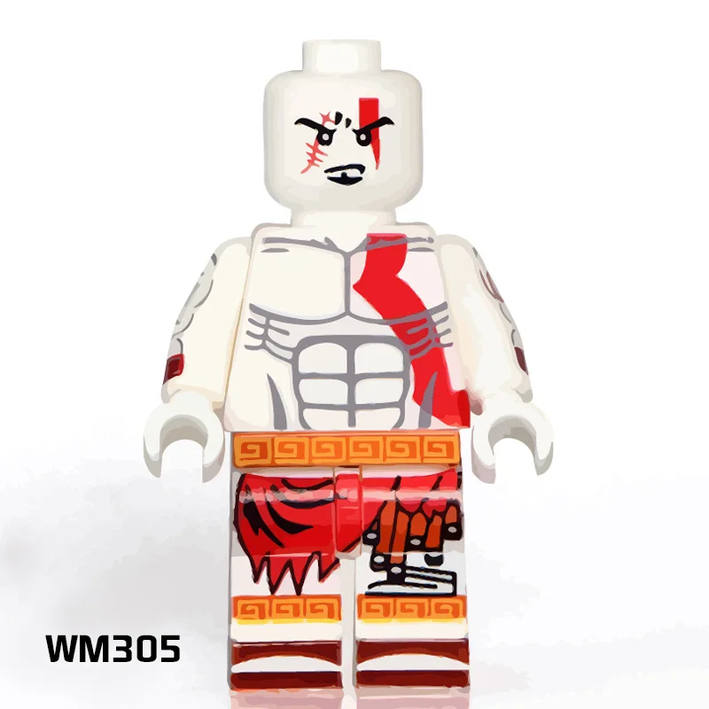 

Building Blocks Single Sale WM305 Ghost Of Sparta Kratos Ultimate Custom Made Mini Dolls Hockey Mask Hunter Children Gifts Toys
