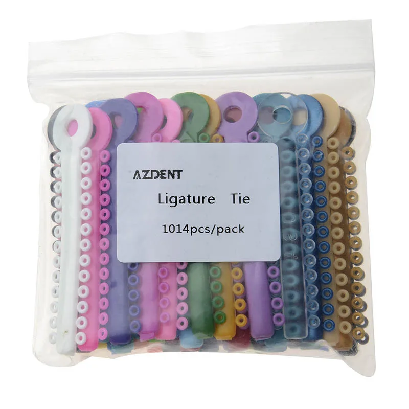 

Orthodontic Dental Multi-Colored Ligature Ties 1014 PCS/Pack