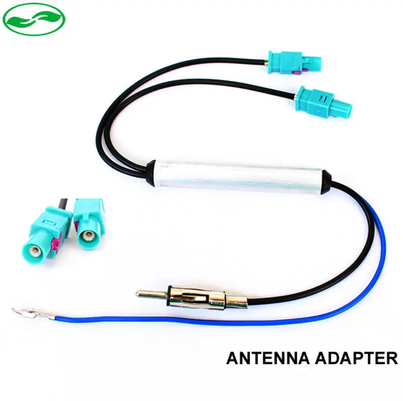 Car Radio Signal Booster Amplifier Twins Dual FAKRA Radios Adapter