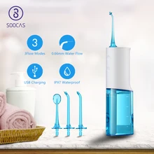 SOOCAS W3 переносная зубная Вода Flosser Электрический для Xiaomi Mijia ирригатор для полости рта перезаряжаемый водонепроницаемый очиститель для Зубочисток