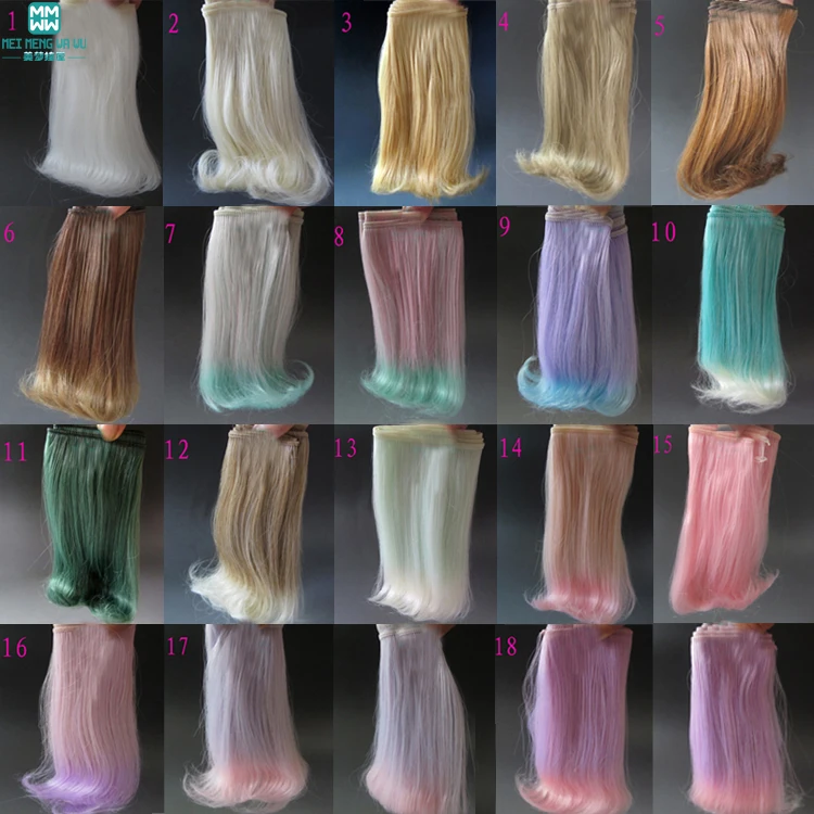 Doll Hair Replacement Hinanta Doll Wig Hair Heat Resistant Wig Handmade Doll Hair Dolls