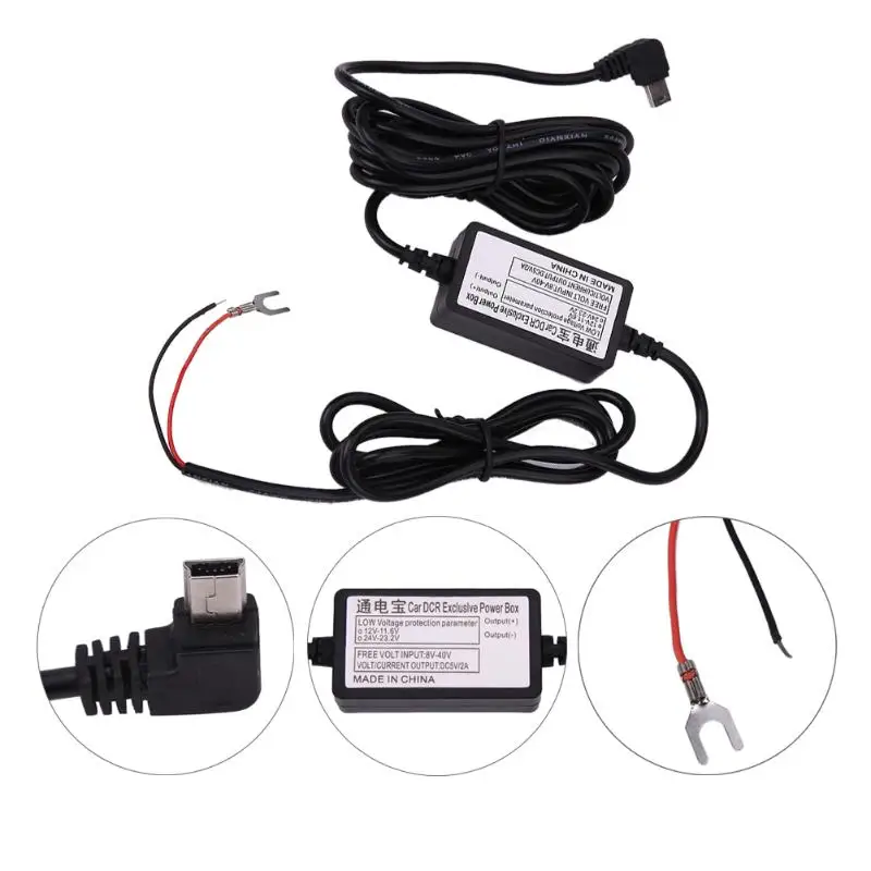 USB Hardwire DC 12 V-24 V до 5V 1500ma адаптер питания, автомобильное зарядное устройство, комплект 1.5A для видеорегистратора, автомобиля, DVR Mini