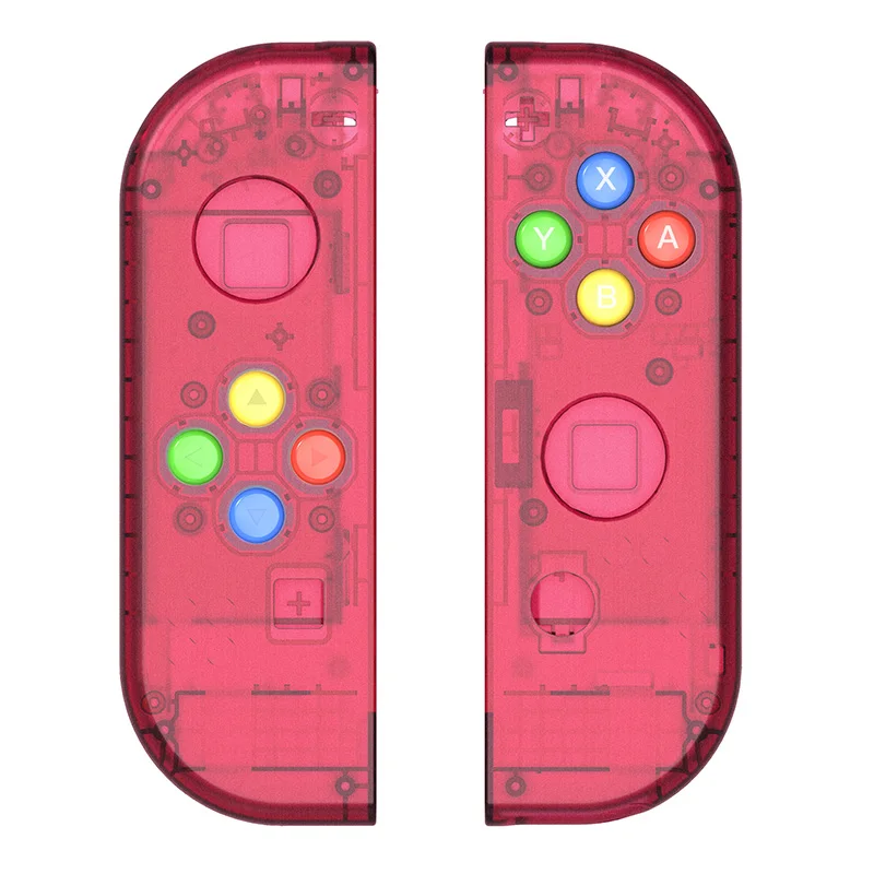 Корпус Корпуса чехол для shand Switch NS консоли joycon Shell - Цвет: Red clear shell