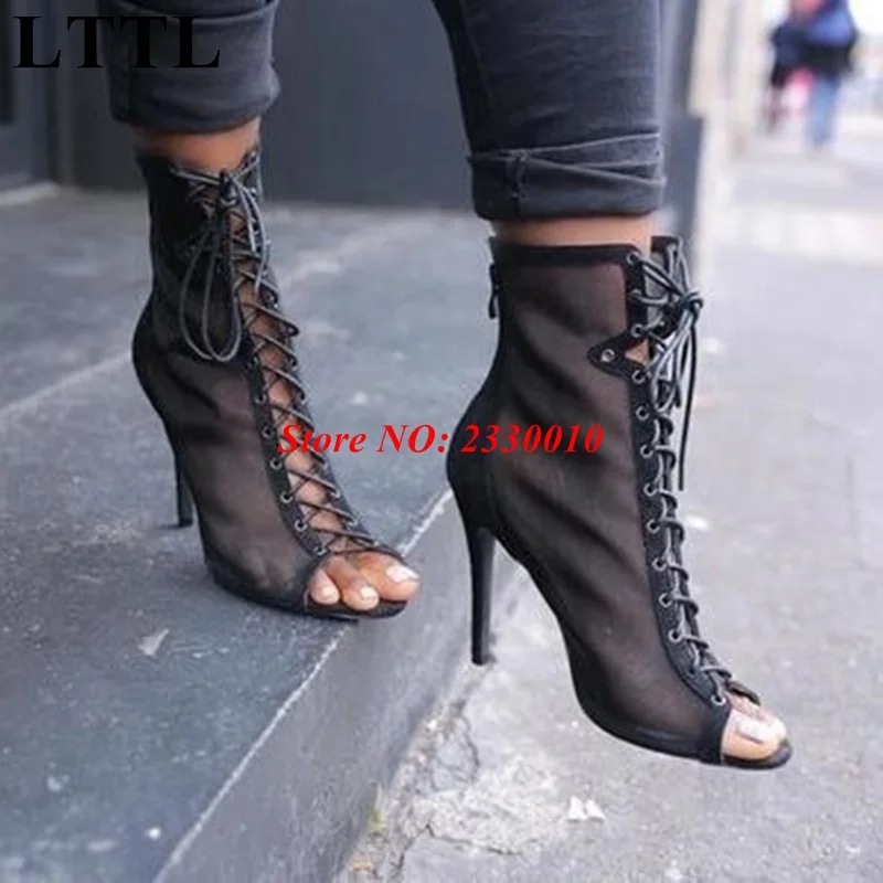black summer booties