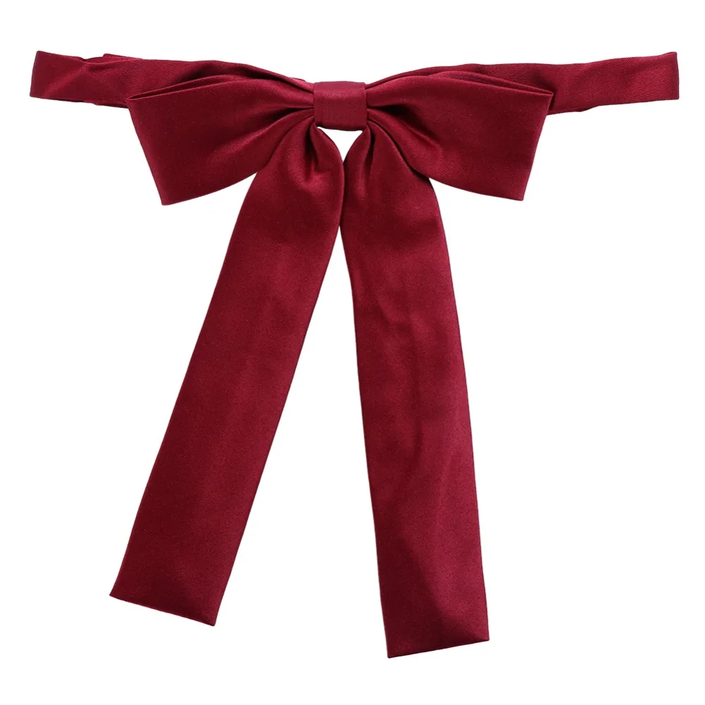 

Fashionable and lovely college style solid color simple nylon bowtie neckline flower multi-color