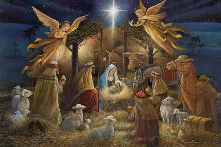 

Full Square Diamond Painting Cross Stitch Nativity of Jesus Mosaic Rhinestones Wall Decoration Diamond Embroidery Needlework A