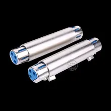 Conector XLR de 3 pinos XLR Fêmea para Fêmea conector para microfone Stereo speaker System