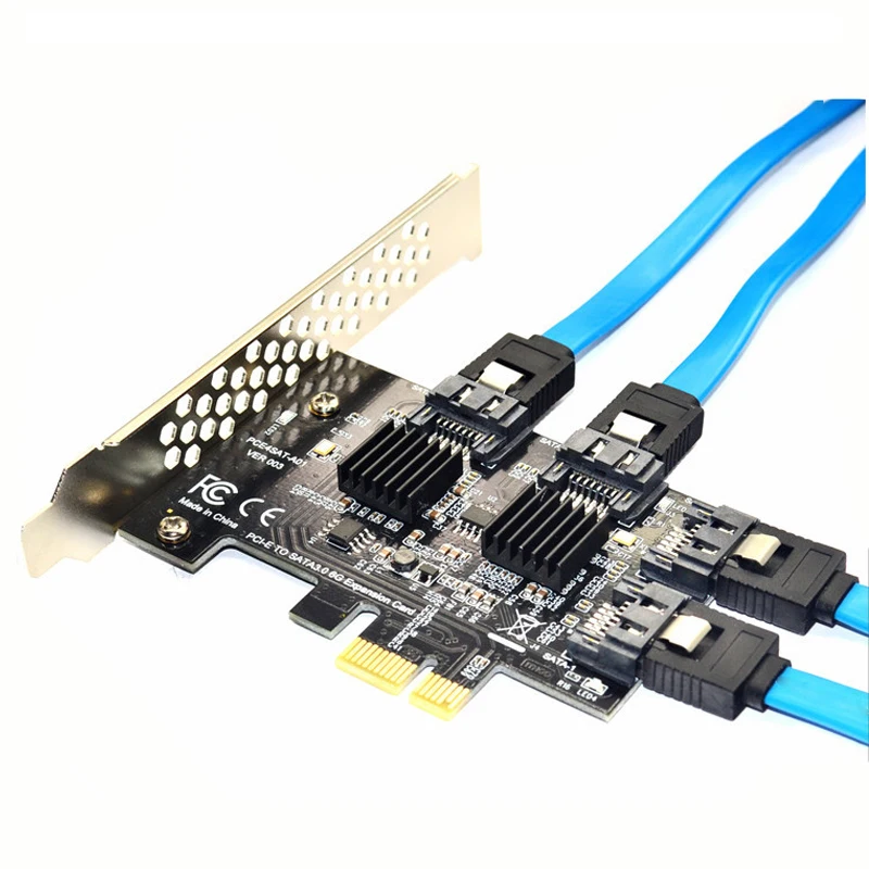 Profesional adaptador Express controlador SATA3 puerto de expansión práctica PCI-E añadir tarjeta intercambiables en caliente multiplicador seguro