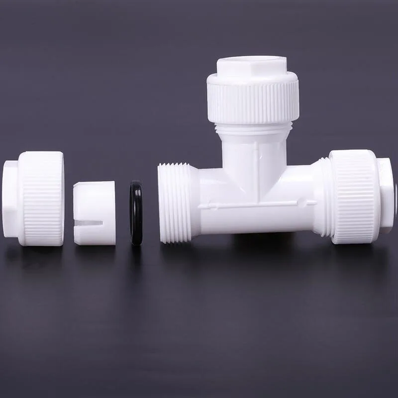 20MM PPR PE PVC pipe fittings Screw Water Pipe T Tube Connector X5in